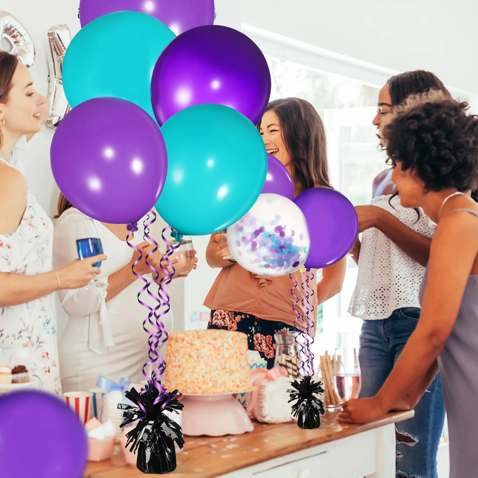 

8Pcs Balloon Pendant Weights Heavy Balloon Weight Block Stable Accessory for Wedding Party Holiday Wedding Balloons Weights