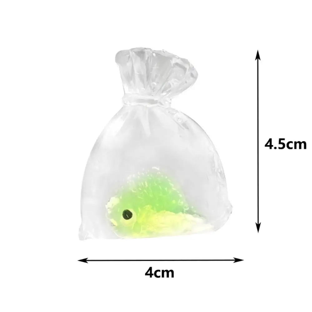 2Pcs New TPR Goldfish Bag Squeeze Toys Pinching Soft Goldfish Decompression Toys Slow Rebound Adult Stress Toy