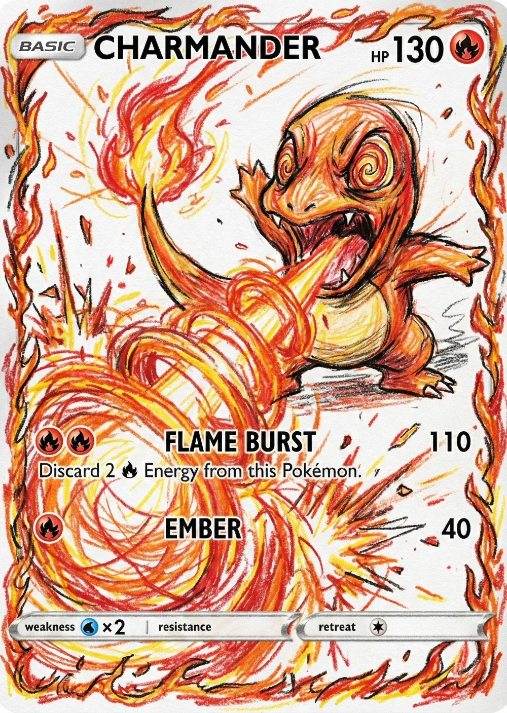 5Pcs Pokemon Cards Abstract Impact Style Gengar Charmander Squirtle Bulbasaur Holo PTCG Cards Collection Cards Pokemon Gift view 4