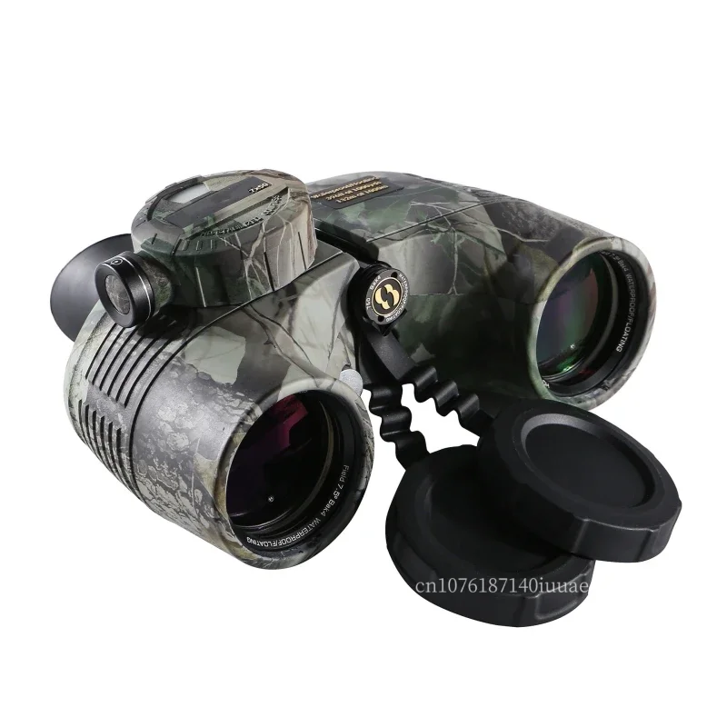 New Binoculars 7X50 Compass Ranging Outdoor Viewing High-definition High Magnification Navigation Telescope