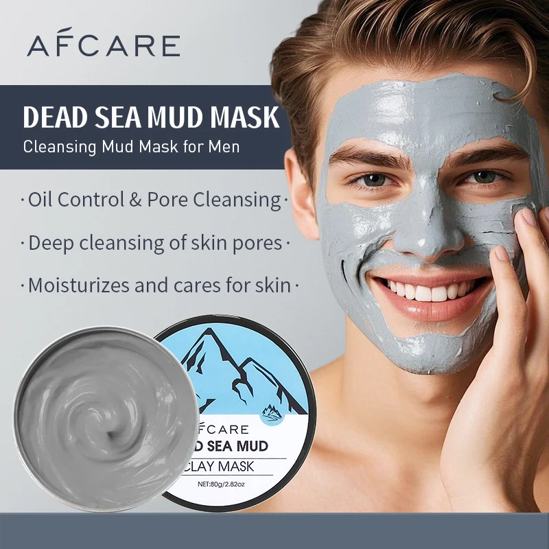 Face Clean Dead Sea Mud Mask Summer Cool Refreshing Skin Care Moisturizing Nourishing Cleansing Clay Mask 80g