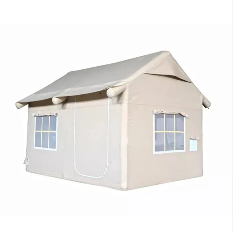 Internet celebrity inflatable tent outdoor camping camping portable rainproof thickened multi-person house tent