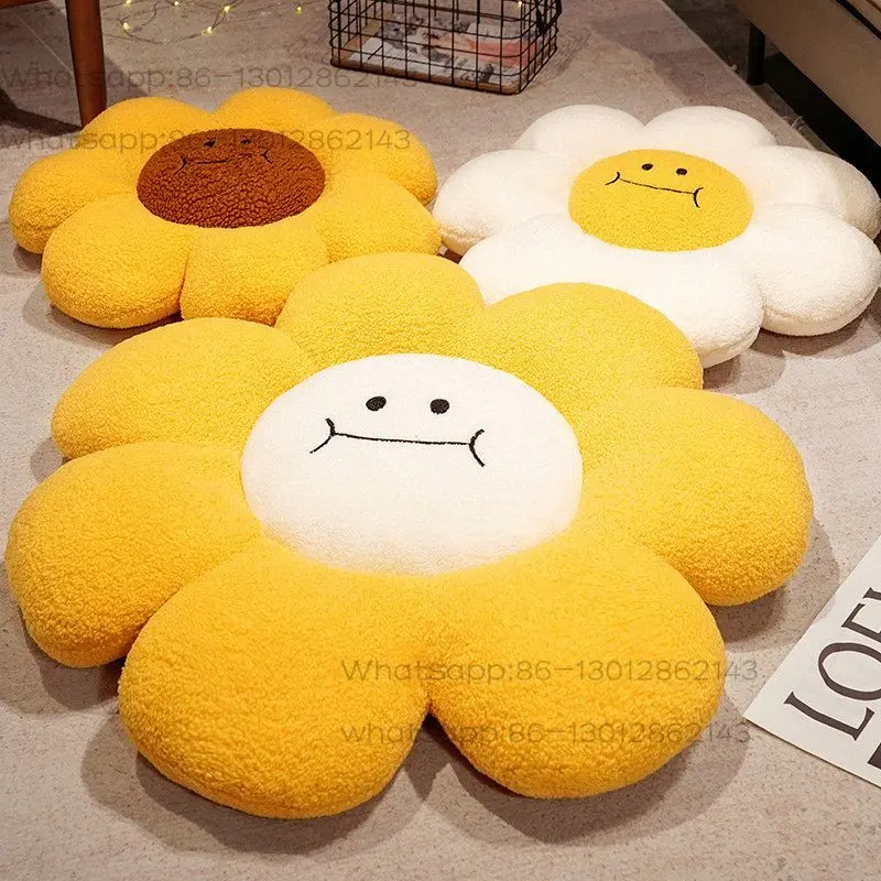 Sunflower futon seat cushion throw pillow bay window balcony cushion