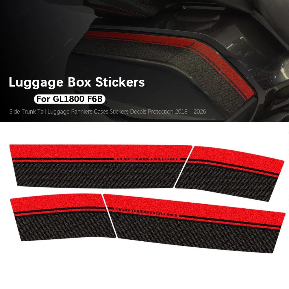For Goldwing Gold Wing GL1800 GL 1800 F6B 2018 - 2026 Tour Side Trunk Tail Luggage Panniers Cases Stickers Decals Protection