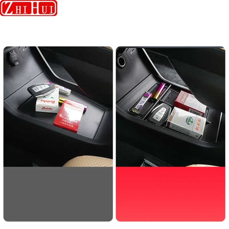 For Geely Atlas 2nd Gen Starray 2024 2023 Car Under Center Console Organizer Storage Box Armrest Storage Box Auto Accessories