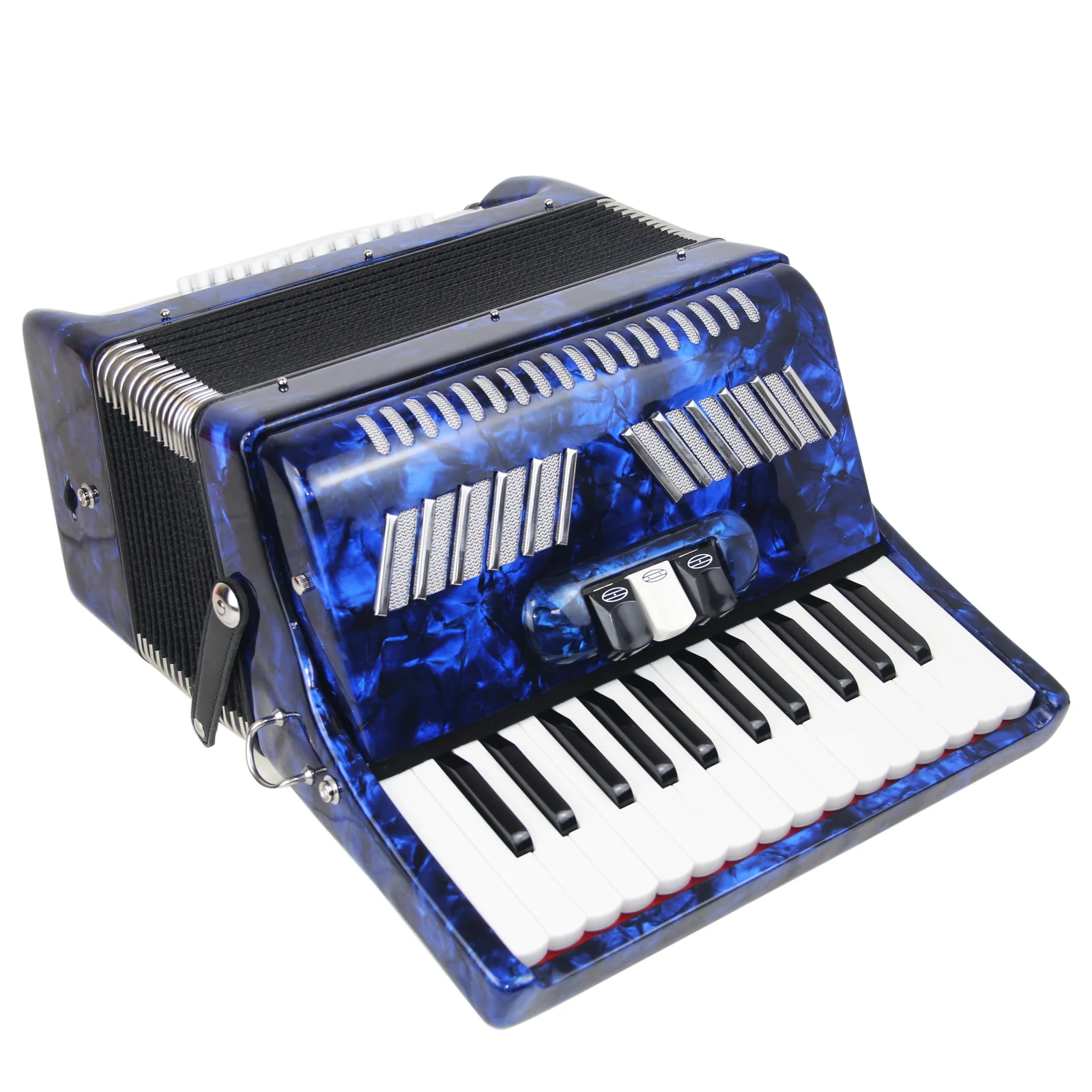 Accordion 26 Key 48 Bass Diatonic Musical Instrument Portable for Student Learning Daily Practice & Stage Performance
