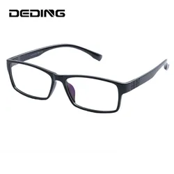 DeDing Men Super Large Wide Oversized Full Frame Rectangular Clear Lens Glasses Frame Size60-18-148mm anteojos de hombres DD1100