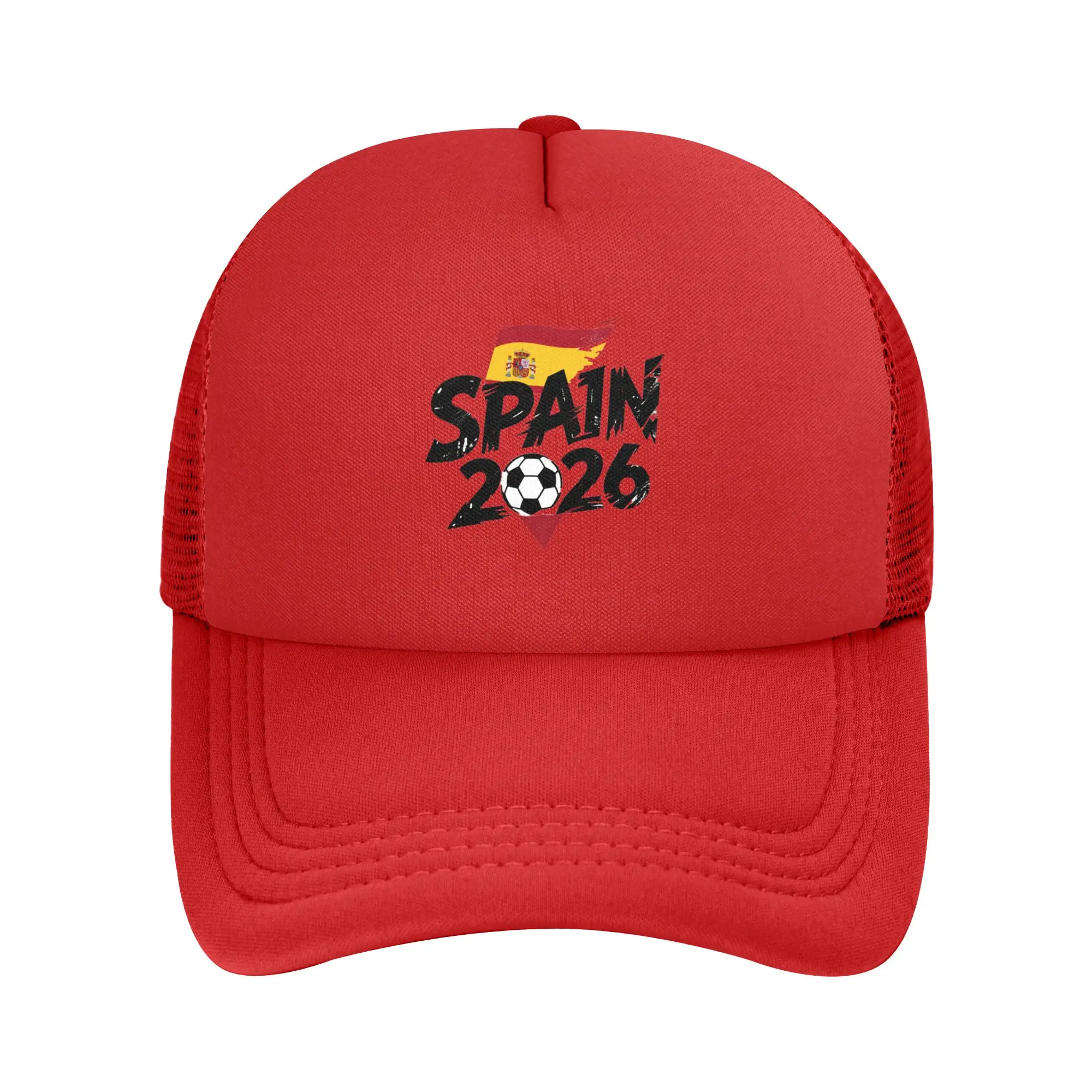 Spain Football Match 2026 Mesh Baseball Caps Men Women Fashion Sun Hat Adjustable Summer Trucker Caps