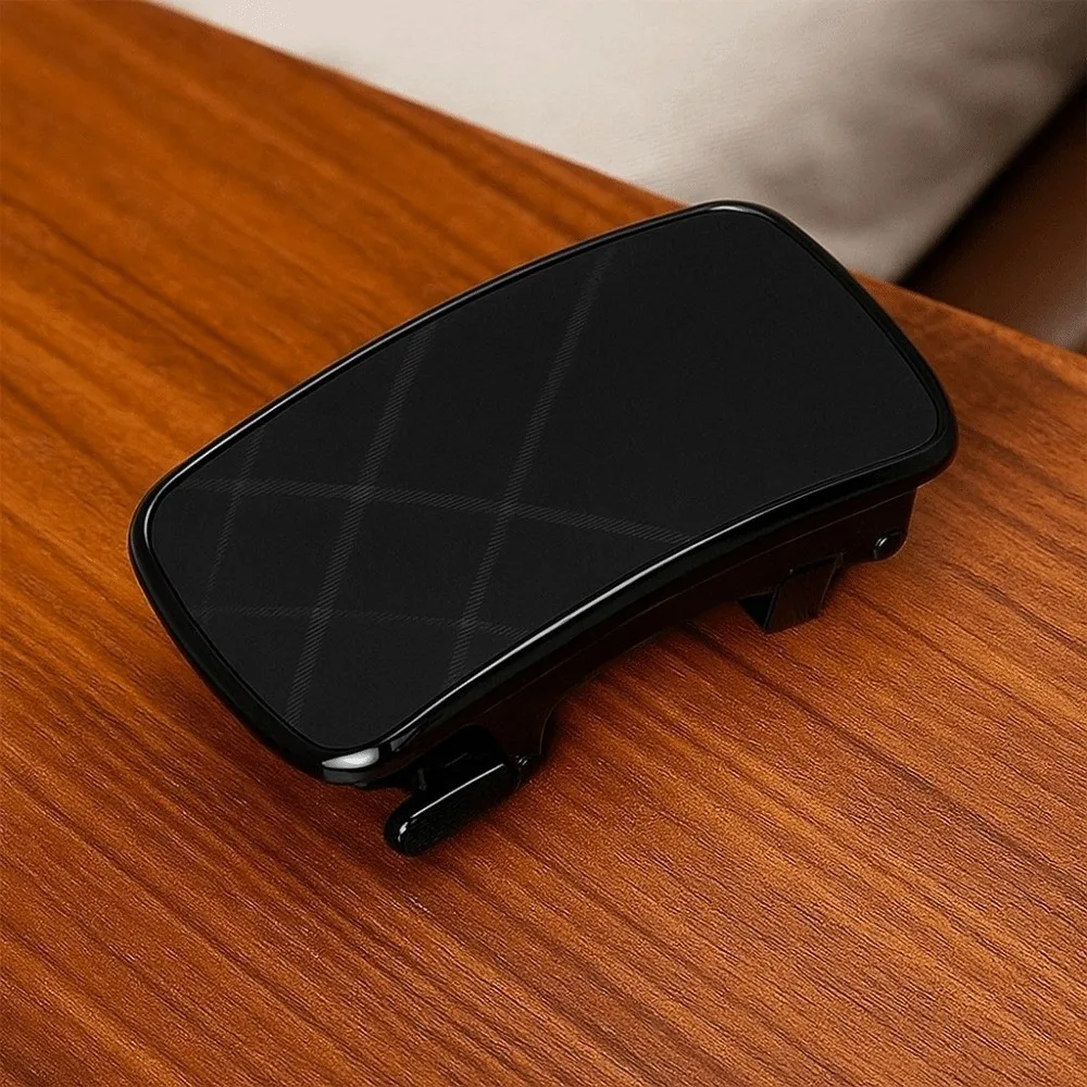 سبيكة واسعة حزام مشبك 3.5 سنتيمتر الملمس الرجال سبيكة حزام مشبك استبدال الملحقات حزام أسود التلقائي أبازيم حلية #3