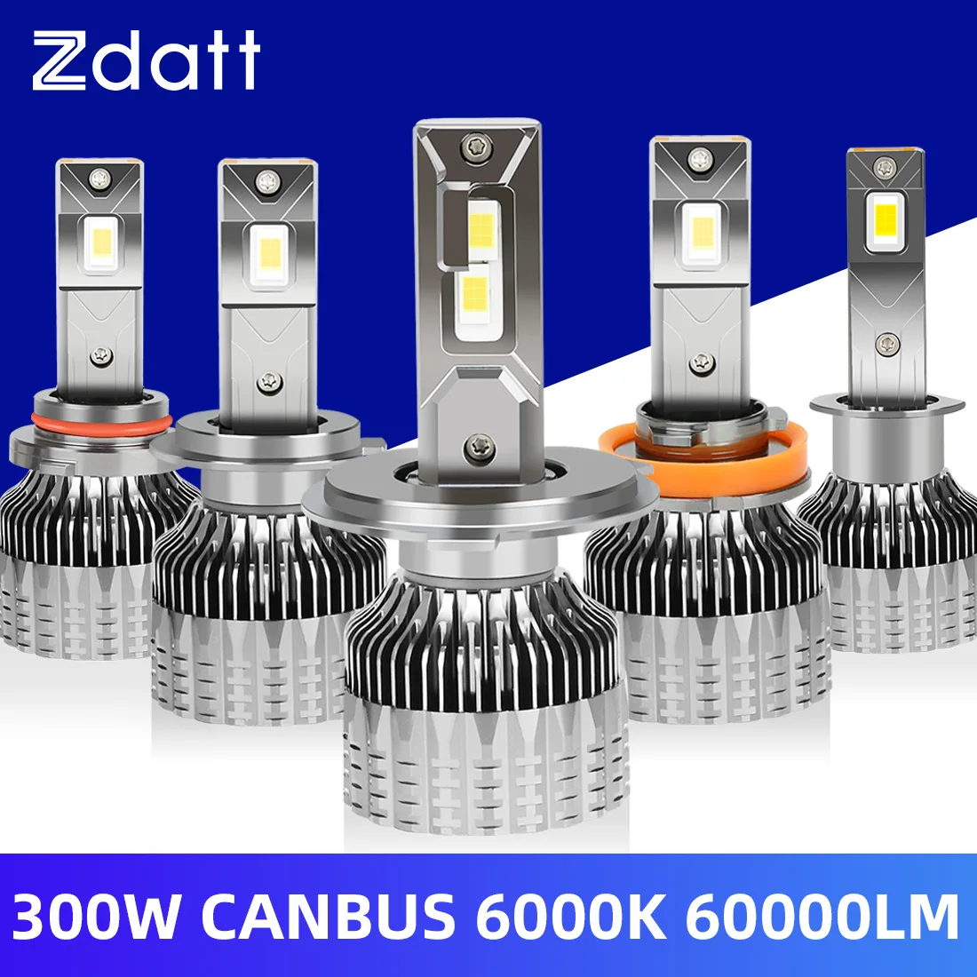 

H7 H4 H11 LED Headlight High Power CSP Canbus H1 H8 9005 HB3 9006 HB4 300W 60000LM Turbo Lamp 6000K Car h7led Light Fog Lamp