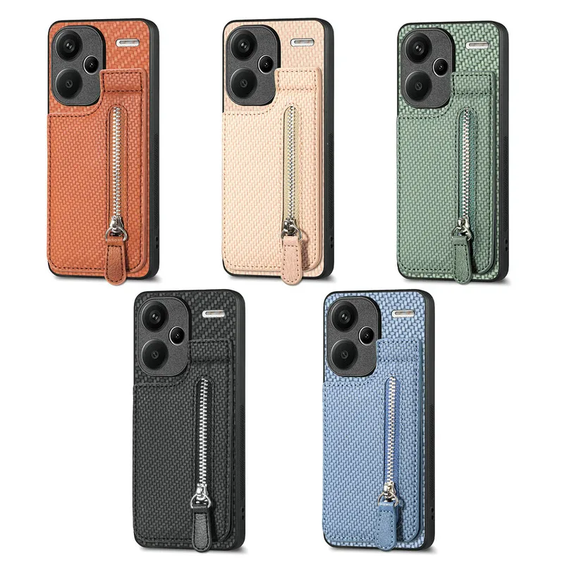 For Xiaomi 17T 15T 14T 13T Pro 5G Luxury Case Zipper Leather Wallet Funda For Redmi Note 13 Pro Plus Back Cover Mi 15T 14T Etui