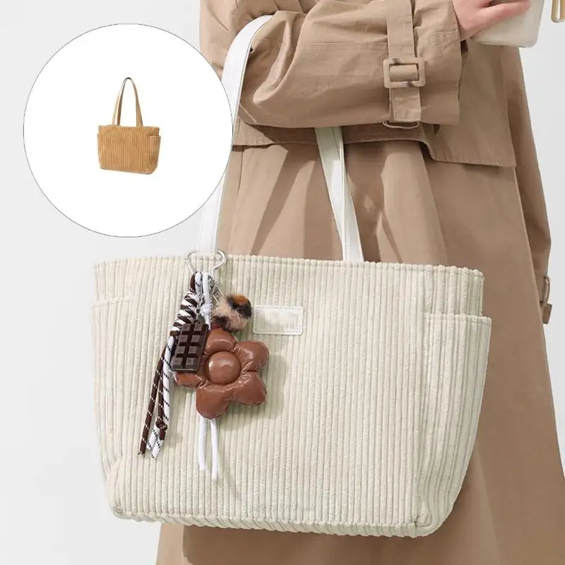 

X5XA Просторная сумка через плечо. Практичная вельветовая сумка. Модная сумка под мышками. Кошелек для ежедневных поездок на и