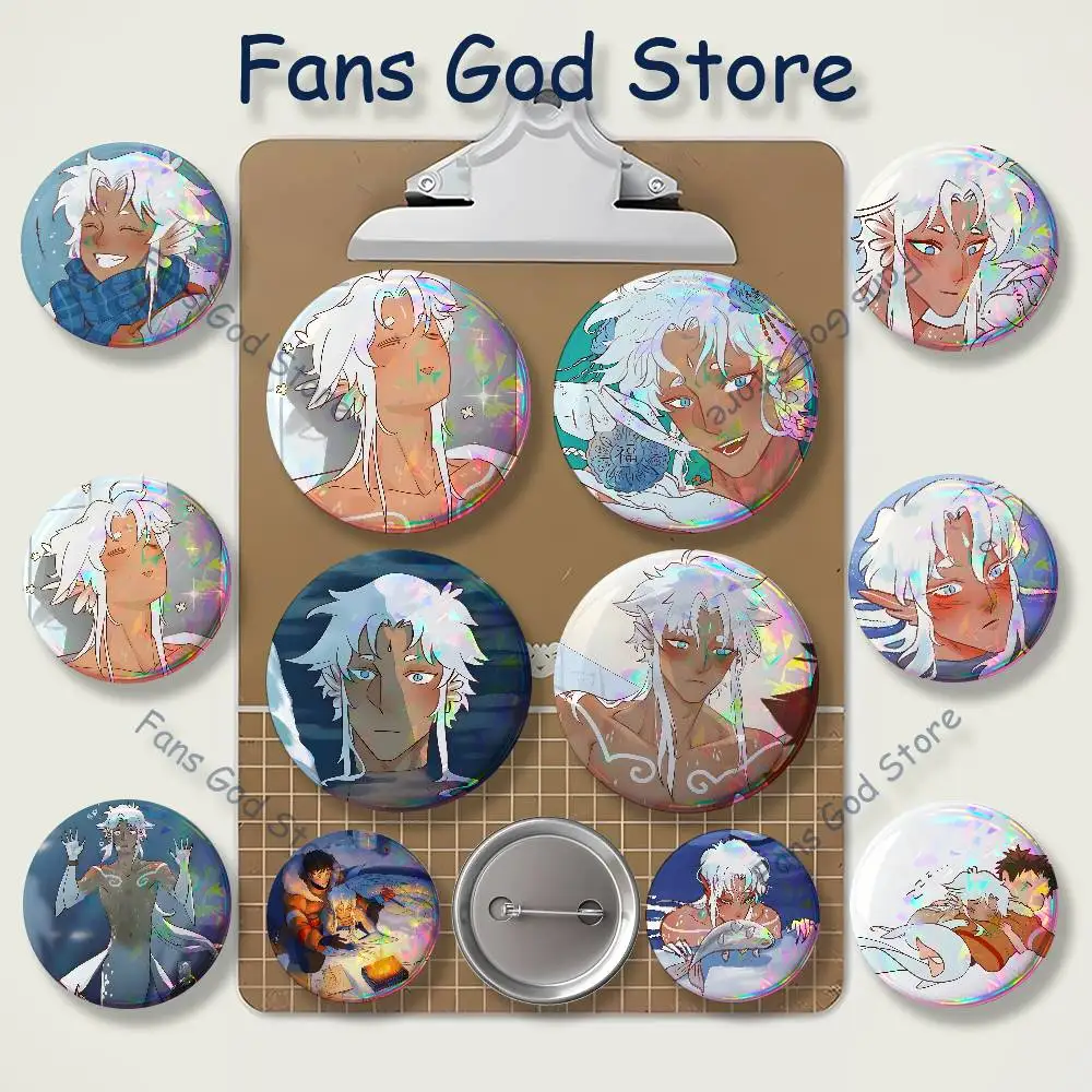 B-Bailin L-Li Yun Badges Creative Tinplate Button Pins Brooch Creative Quotes Badge Clothes Backpack Jewelry Gift