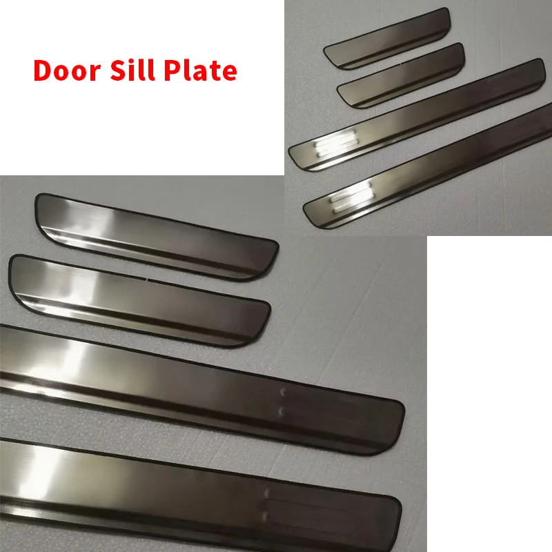4pcs Car Trim Guard Cover For Mitsubishi Outlander  3 2013-2020 Car Accessories Stainless Door Sill Scuff Kick Plate Protectors