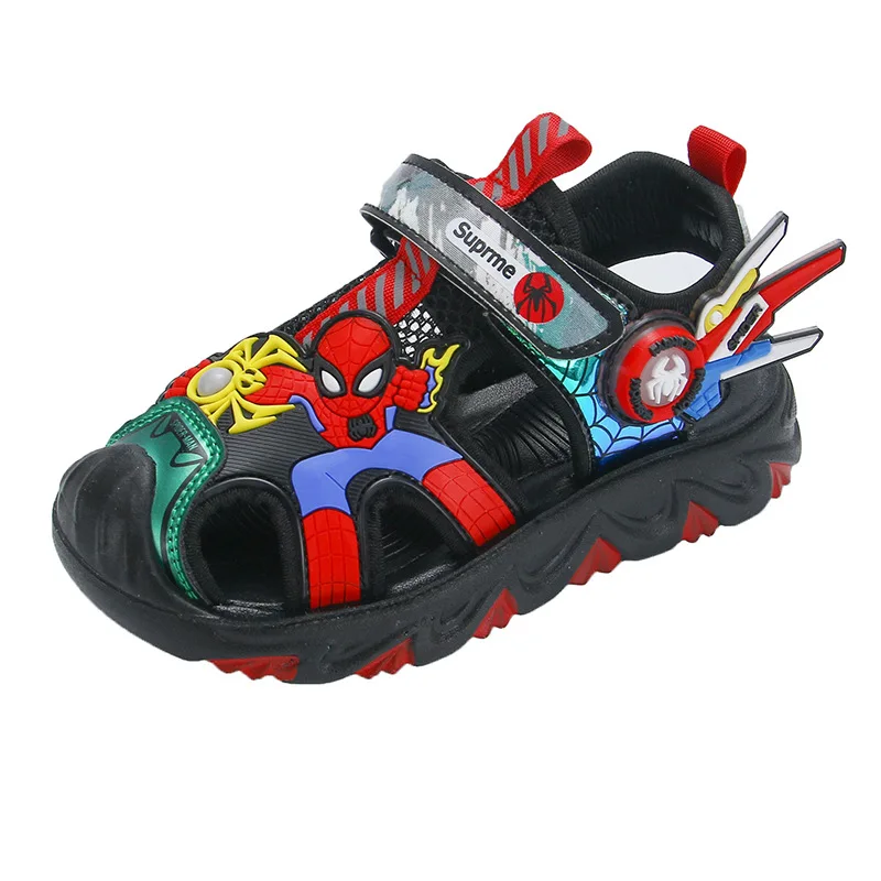 Spiderman Children Boy Sport Sandals Summer Shoes For Kids Boy Casual Beach Soft Disney Sandal Sandalias