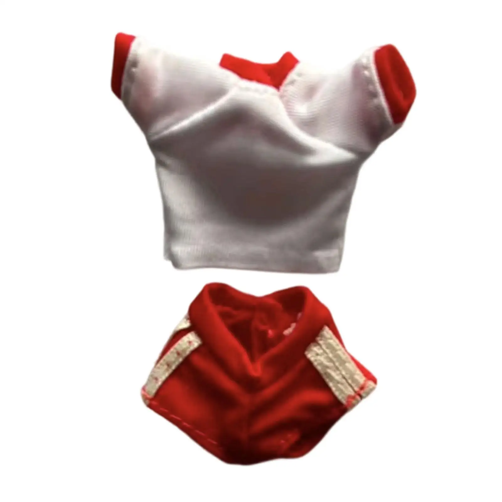 

1/12 Action Figure Clothes for 6 inch Female Figures, Miniature for Dolls Clothing Set,Sports Costume, Short Sleeve Shirt Casual