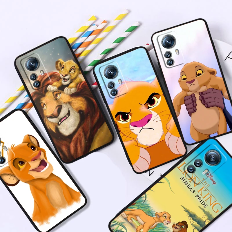 The Lion King Anime For Xiaomi Mi 13T 13 12T 12 11T 11i 11 A3 10T 10 9 Pro Lite Ultra 5G Black Cover Phone Case