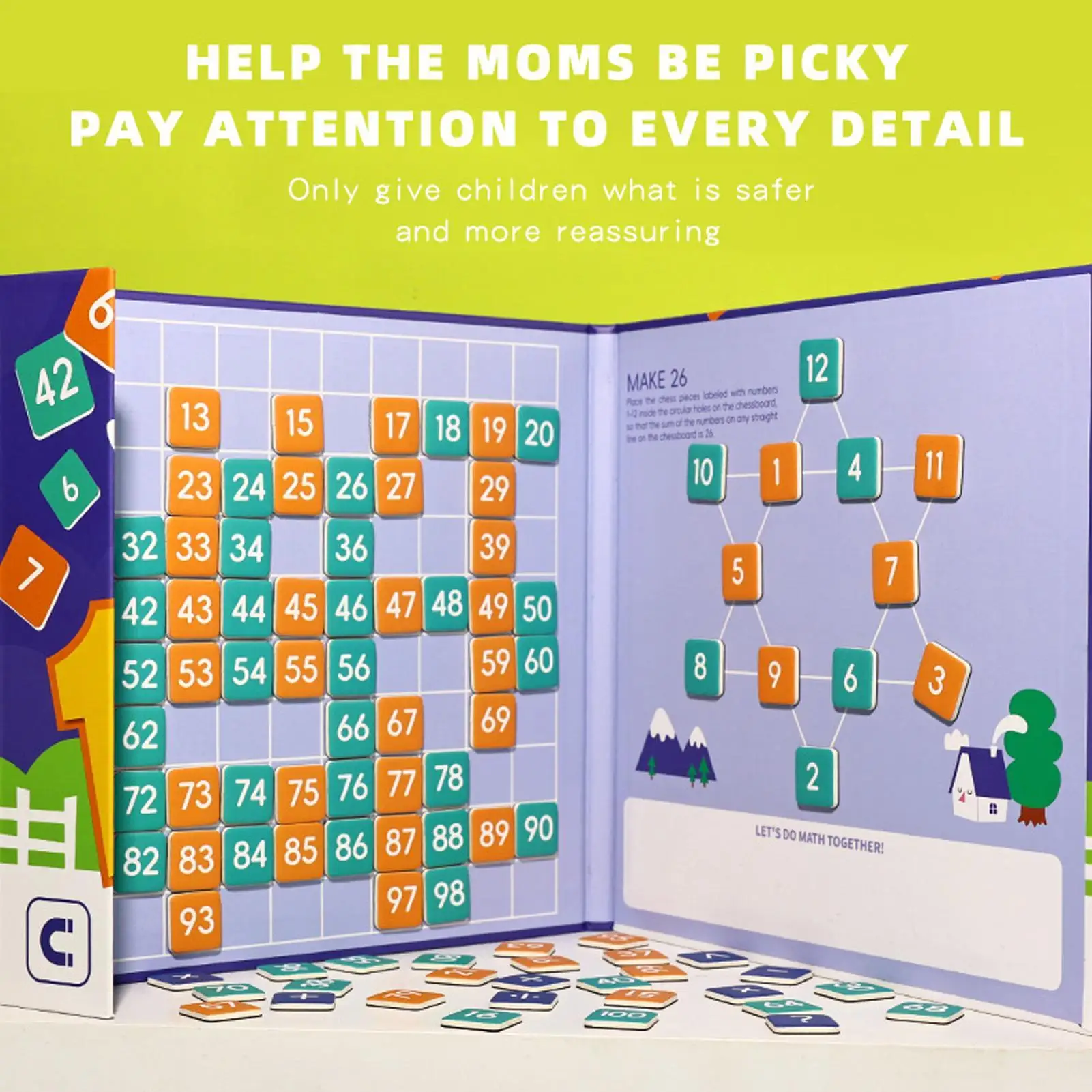 수학 보드 게임 수학 수학 교육 장난감 인지 대화 형 Playset 게임 여행용 기술 개발 홈 놀이 시간