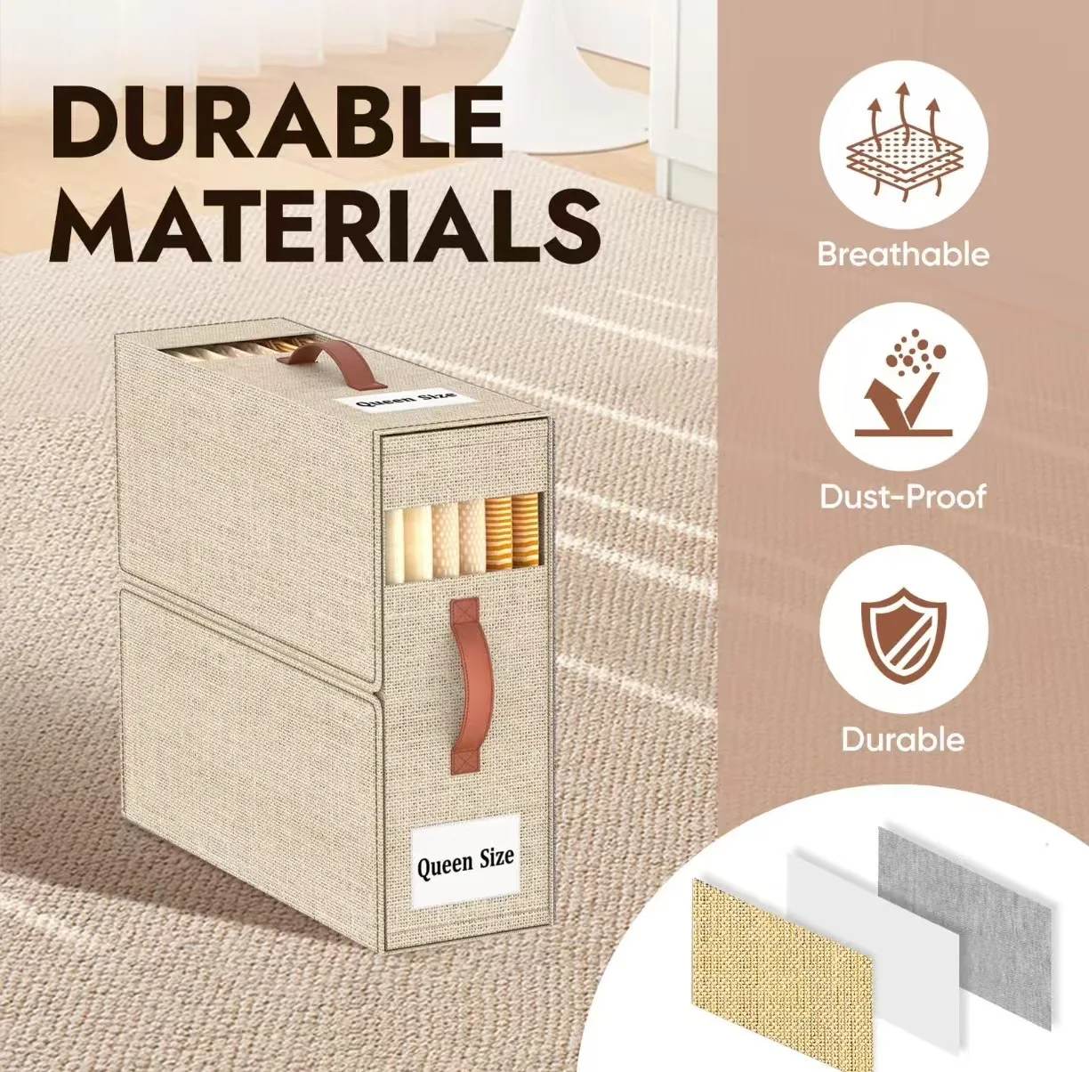 

Многофункциональный складной четырехсекционный ящик для хранения одежды и брюк для спальни, органайзер для простыни, контейнер для хранения