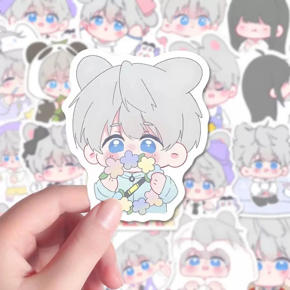 100 ملصق الحب والسماء العميقة Shenxing Q كارتون أنيمي لطيف الديكور حساب الهاتف المحمول ملصقات مقاومة للماء