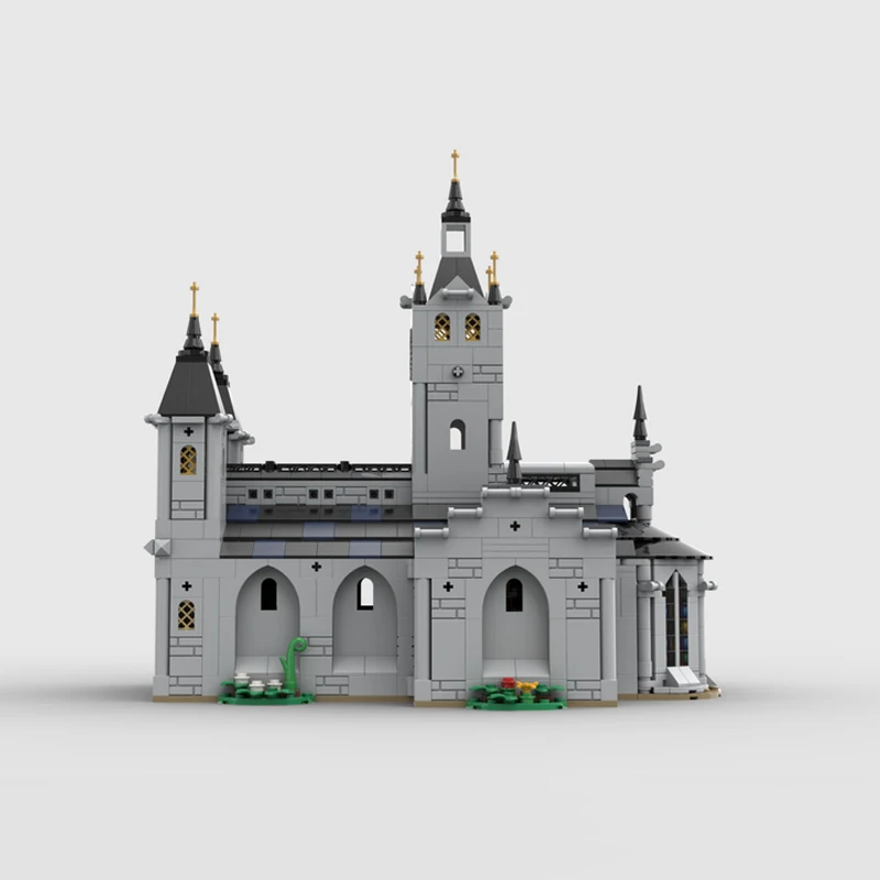 

1455 шт. средневековые церковные строительные блоки, креативные замки, исторические фестивали из старого века, идеальные подарки, коллекционные предметы MOC- 192638