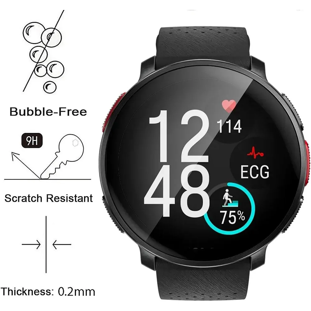 سوار ساعة ذكية للمشاهدة القطبية V3 ، غطاء كامل ، طلاء شفاف عالي الدقة ، حيوان أليف لين ، فيلم PMMA ، واقي شاشة منحني ثلاثي الأبعاد