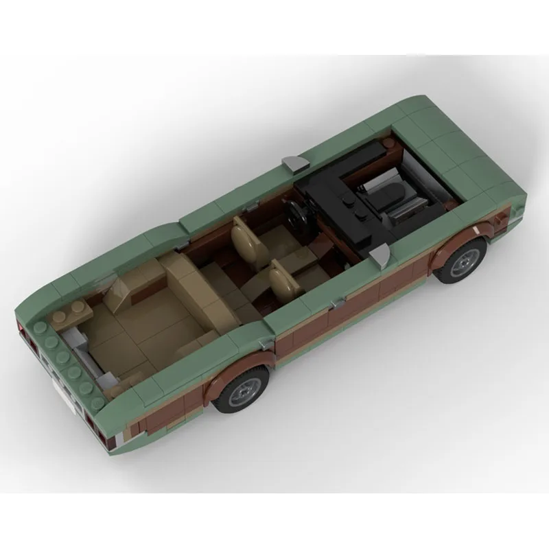 

MOC-246222 Classic New 70s Travel Wagon Building Block Model 383 Parts MOC Creative Boys' Children's Birthday Toy Gift