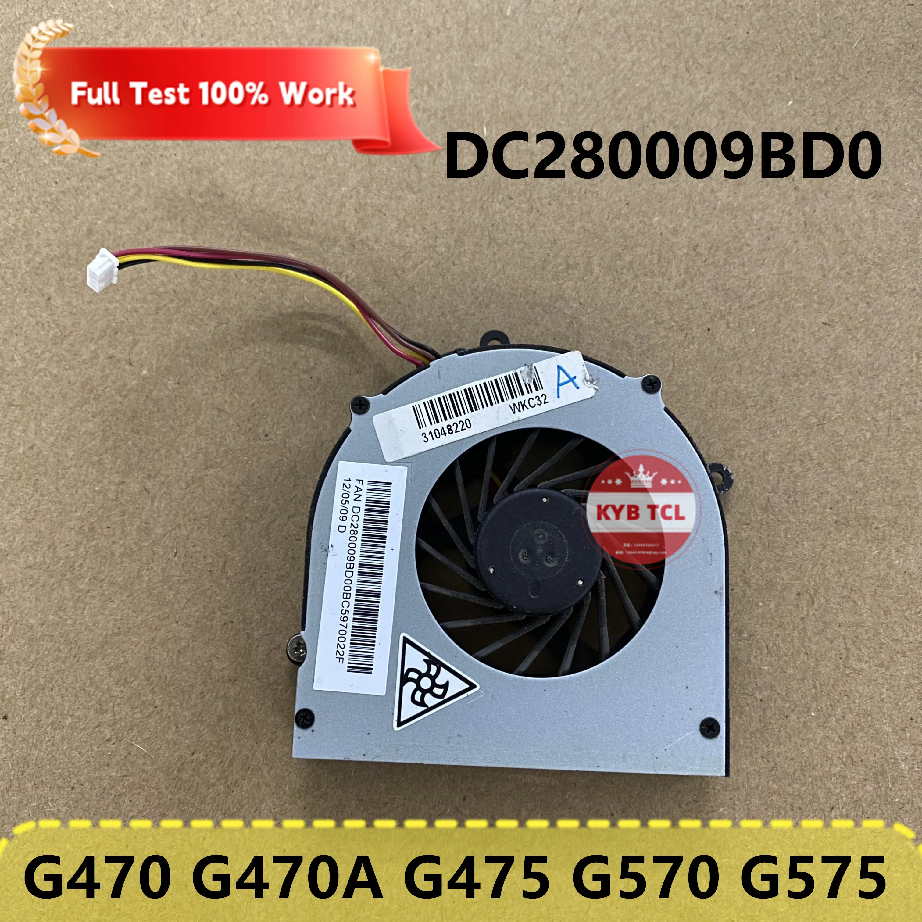 Original Laptop CPU Cooling Fan Notebook For Lenovo G470 G470A G474GL G475 G570 G575 DC280009BD0 DC280009BS0 Genuine