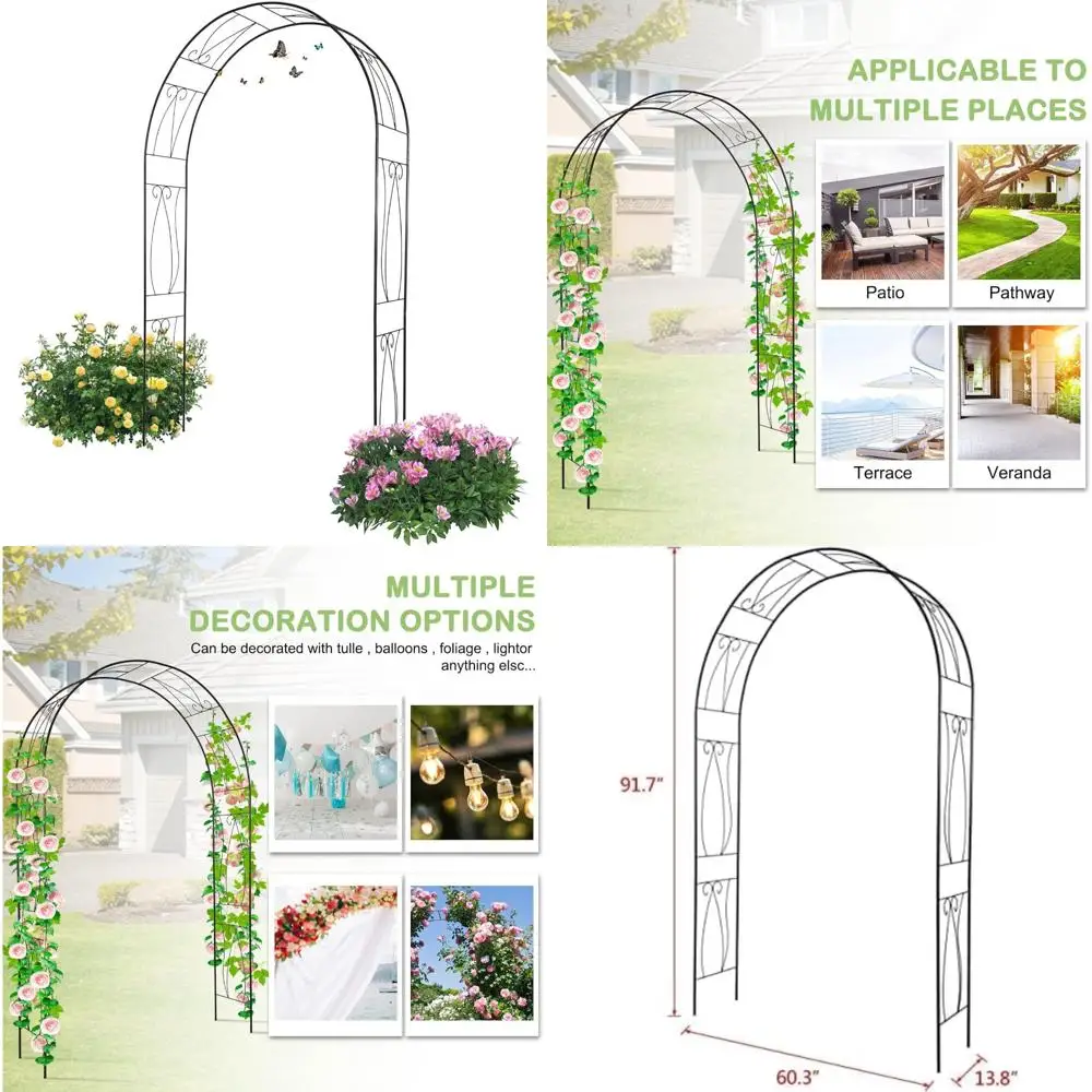 

Металлическая садовая решетка: декоративная стальная беседка для вьющихся растений и лоз