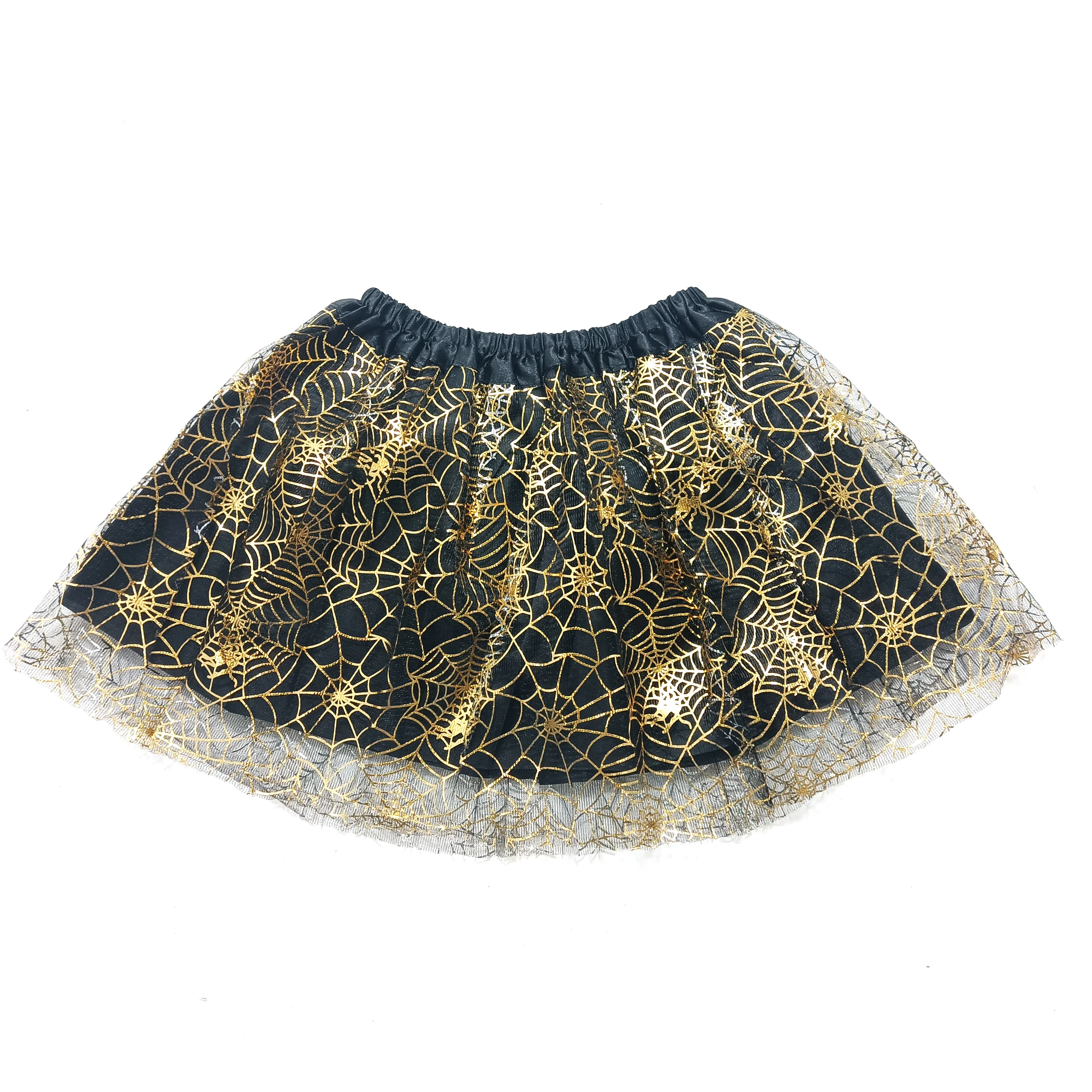 Halloween dress up with a mesh short skirt, suitable for occasions such as festive parties, friend gatherings, dance performance