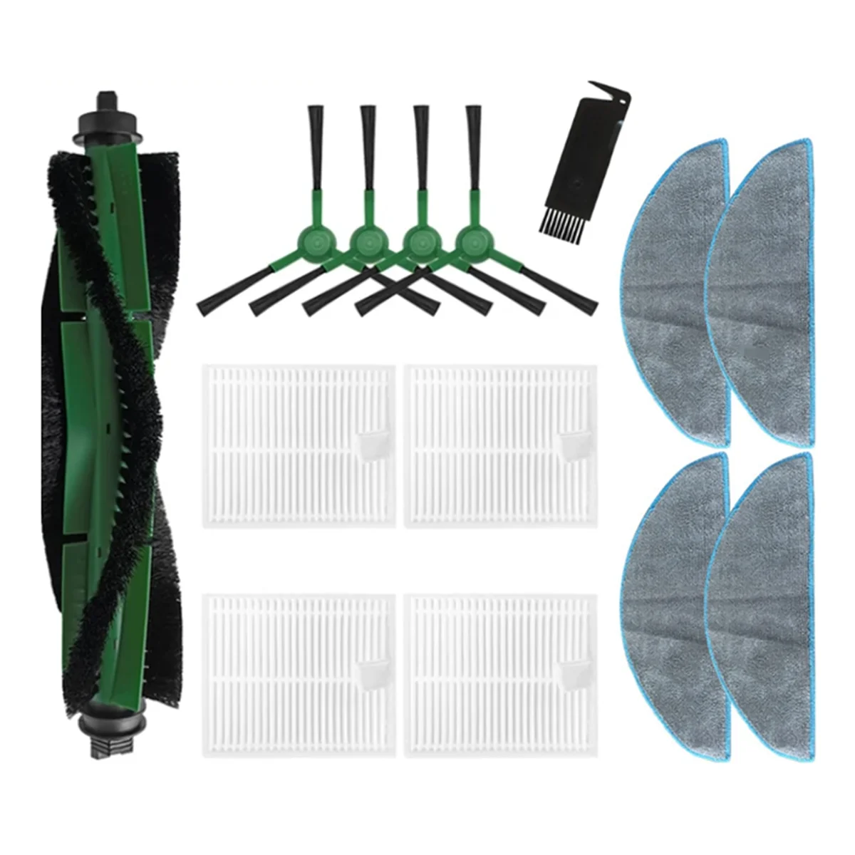 A58E-14 шт. для IRobot Roomba Combo Essential/Vac Essential Y0112, аксессуары для пылесоса, основная боковая щетка, HEPA-фильтр, швабра