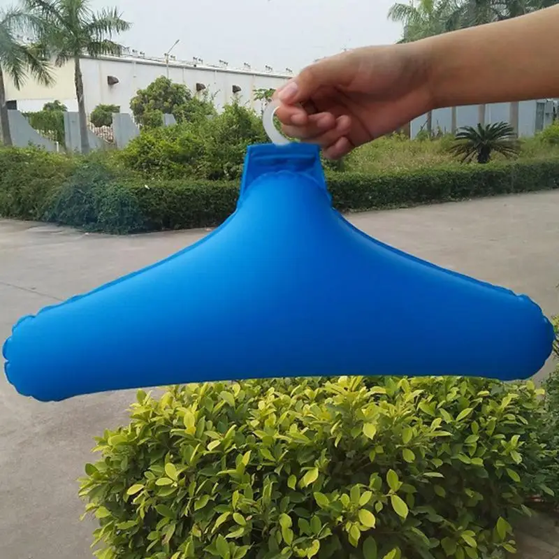 Portable Hangers For Travel Inflatable Folding Clothes Drying Rack Coat Storage Non Slip Coat Holder Portable Clothing Storage