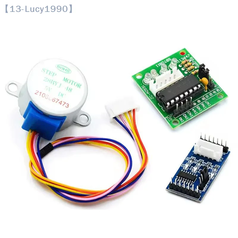 1 Set Lead 25cm Reduction Step Gear Stepper Motor 4 Phase 28BYJ48 For Arduino Diy Kit ULN2003 Driver Board DC 5V Stepper Motor