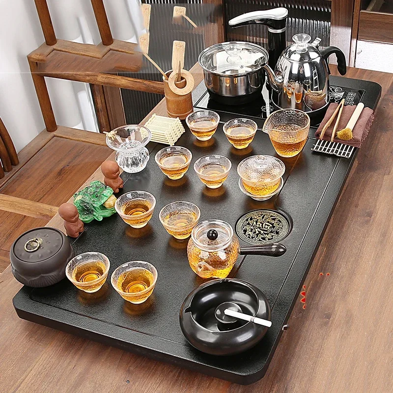 

Kung Fu Tea Set Matcha Bowl Pot Chinese Spoon Ceremony Tools Living Room Tea Set Outdoor Strainer Garden Juego De Te Teaware