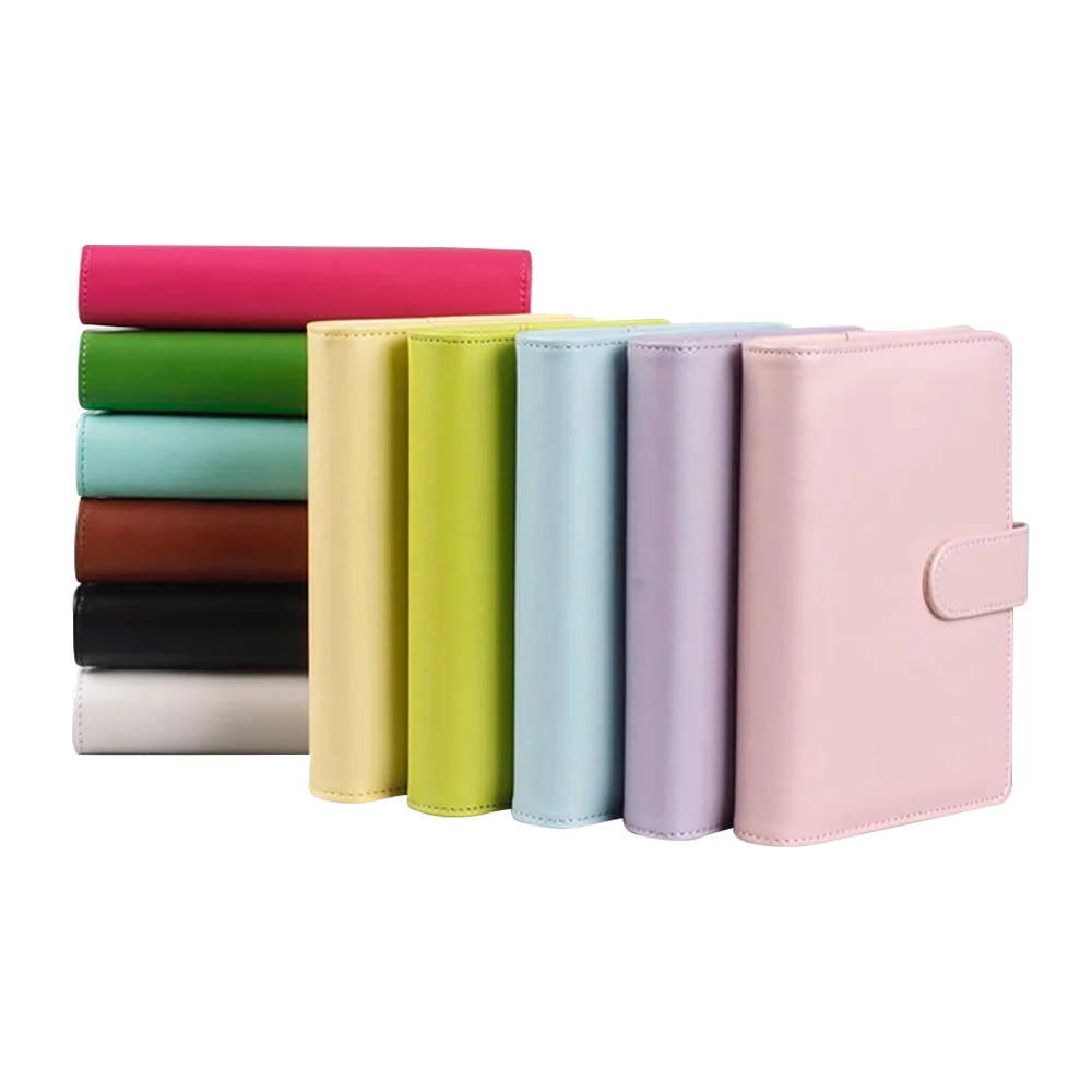 Praktische Budget Binder Leder Taschen A6 Macaron Cash Umschläge System Set Notebook für Geld Budget Speichern Bill Veranstalter