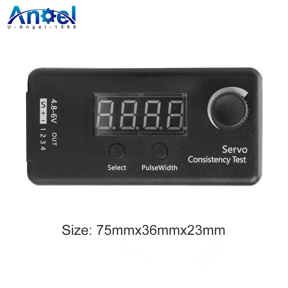 DC 4.8-6V Mini 3 Modes Digital Servo/ESC Consistency Tester Steering Gear Measurement for RC Helicopter Airplane Car Tool Model