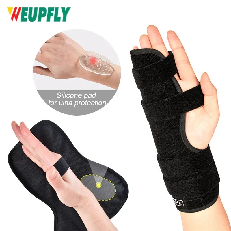 1Pcs Finger Splint - Supports Pinky, Ring, Middle Metacarpals and Knuckles  - Straightening for Trigger Finger, Injury, Fracture