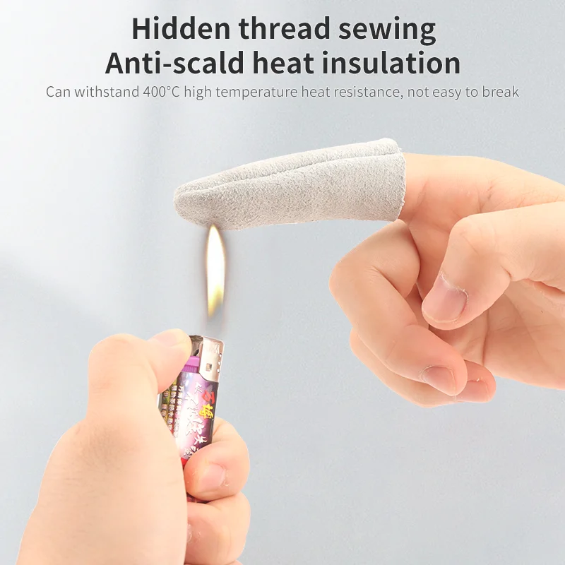 LUXIANZI Anti-scalding Welding Finger Cots For Hand Sewing Sanding Welders Repair High Temperature Thumb Protector Sleeve Cover