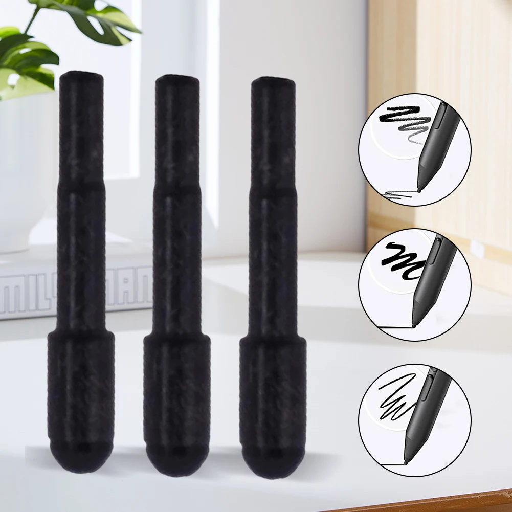 3 Stuks Vervanging Penpunten met Clip Touch Nib Tips Hoge Gevoeligheid Stylus Vervanging Reserve Pen Tips voor HP Actieve Pen G1/G2/G3