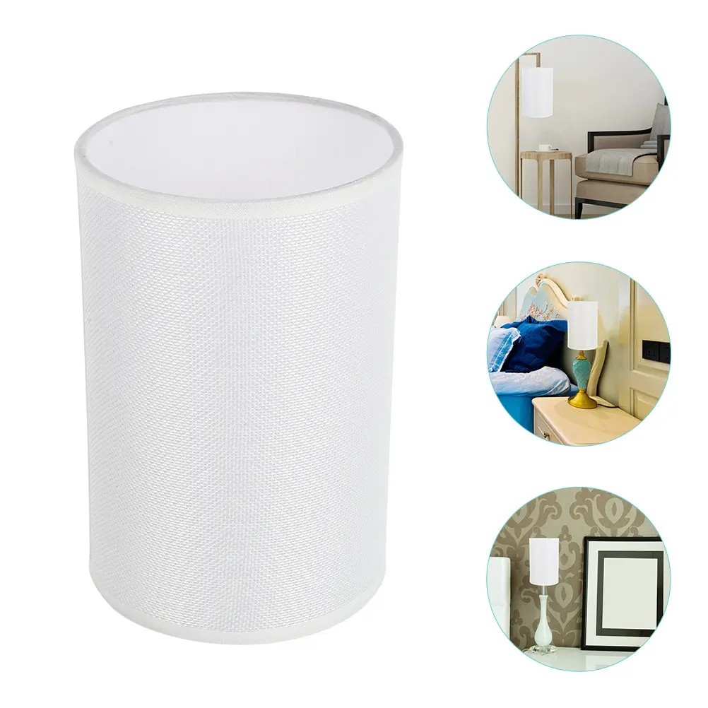 

Тканевый абажур круглой формы с простым текстурированным дизайном, мягкий световой рассеиватель, декоративный подвесной светильник для спальни, гостиной, домашнего освещения