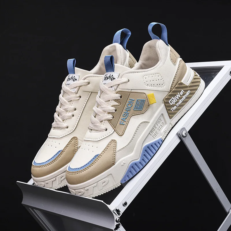 

New versatile, fashionable, casual, sporty and youthful thick-soled trendy shoes, white sneakers and board shoes