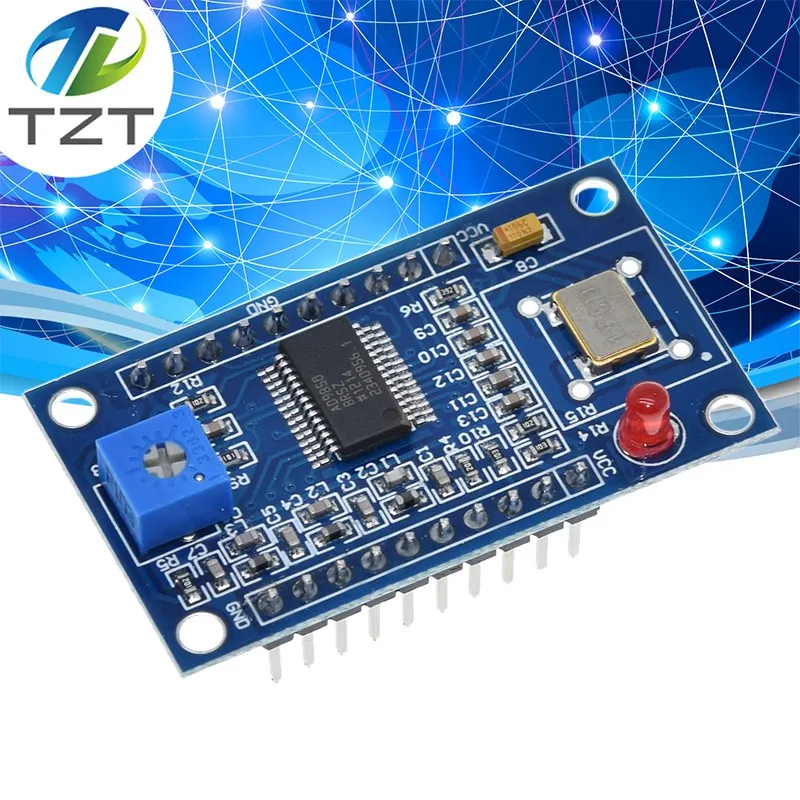 Модуль генератора сигналов DDS, макетная плата 0-70 МГц 0-40 МГц AD9850, 2 синусоидальных волны и 2 квадратных волны