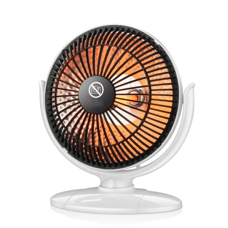 Mini calentador escritorio, paso silencioso portátil, calentador escritorio ajustable 15 grados, interruptor diseño