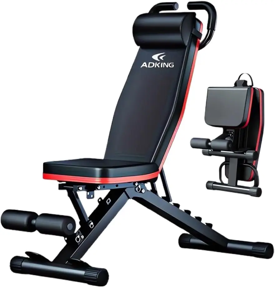 

Adjustable Roman Chair for Home Gym Foldable Back Extension Bench for Core Hip Lower Back Workout Multi-Functional Hyperextensio