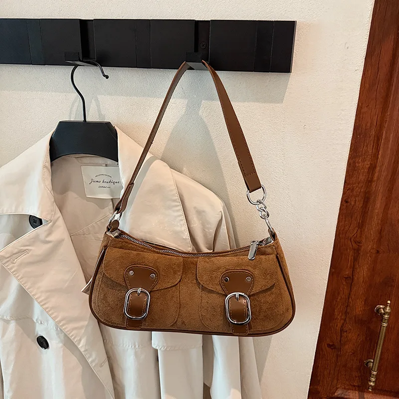 

2025 Fall Winter Vintage Hobo Bag for Women, Soft Genuine Leather Shoulder Purse, Retro Chic Underarm Bag for Work & Daily Use