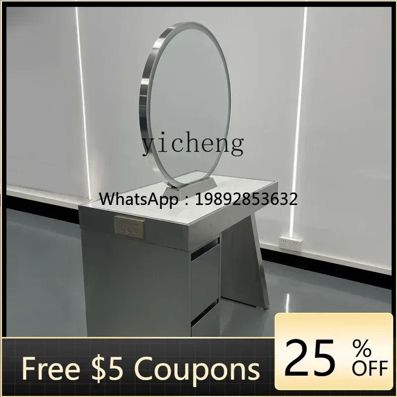 XJ-1   barber mirror table, double-sided mirror, perm and dyeing beauty salon, hair cutting mirror, four-sided makeup mirror
