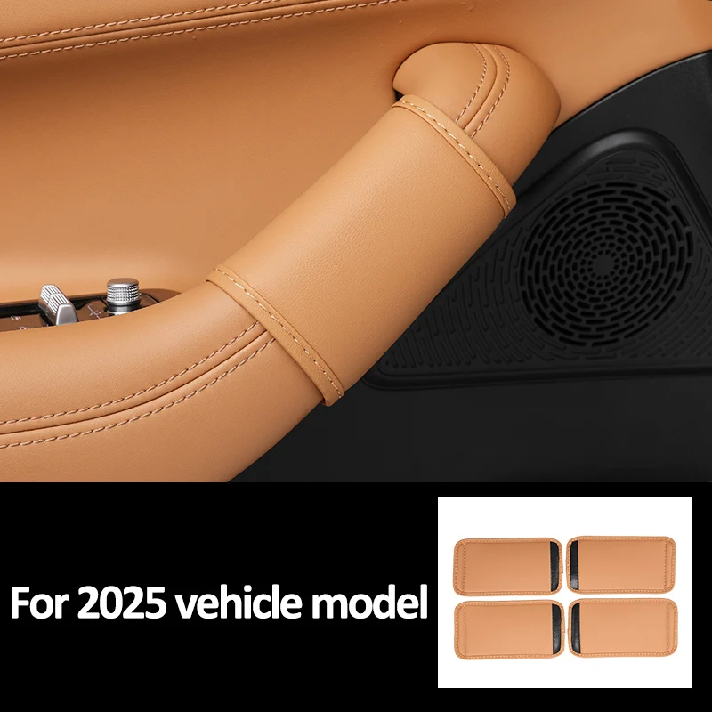 High Quality Door Handle Trim for Geely Starray Boyue L FX11 2024-2025 Leather Inner Door Handle Cover Automotive Interior Acces