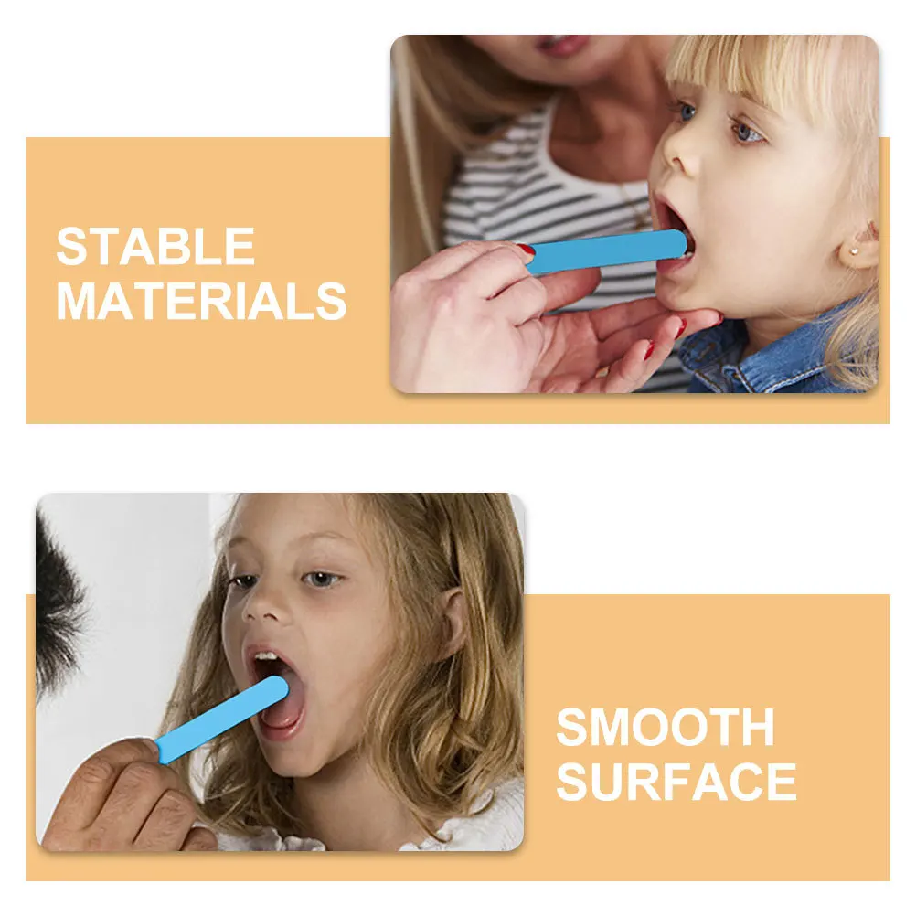 

50 Pcs Stirring Rod Tongue Pressing Plate Hard Plaque Remover Compressor Sticks Disposable Oral Sponge Bulk