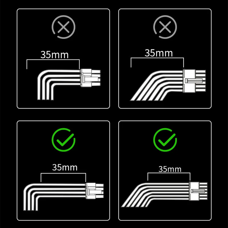 Imagem -06 - Seasonic-cabo de Alimentação Original Pcie 5.0 12vhpwr para Pcie Dual 8pin 600w Km3 Prime Focus Core Rog Thor Strix Tuf Psu Modular