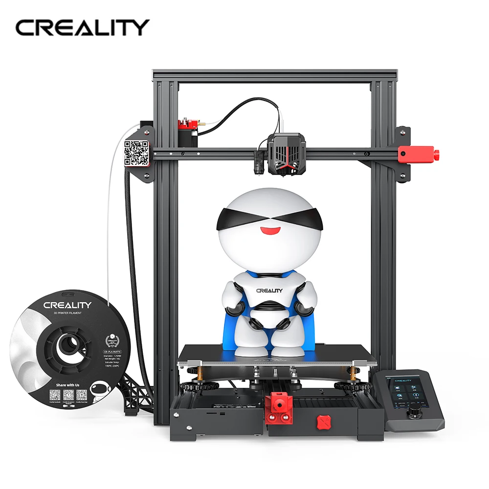 Creality 3D Printer Ender-3 Max Neo Dual Z-axes CR Touch Auto-Level 300*300*320mm Larger Build Volume Full-Metal Bowden Extruder